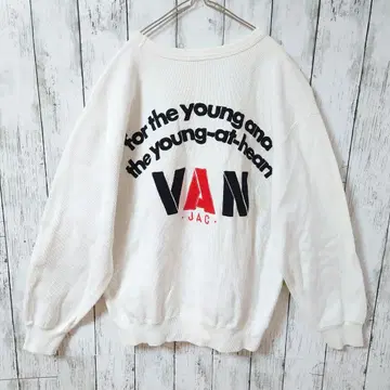 VANjacket 자켓 맨투맨 트레이닝복 화이트 남성용 M