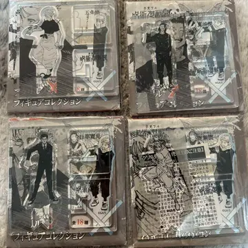 주술회전 전시회 아크릴 스탠드 아크릴 피규어 4점 세트