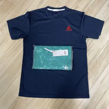 르꼬끄 스포르티브 네이비 그린 반팔 티셔츠 XO 2장 세트