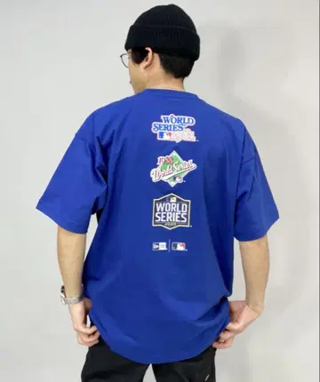 NEW ERA 뉴에라 백 프린트 티셔츠 반팔 티셔츠 사이즈 M