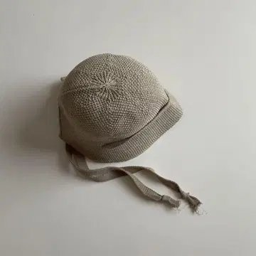 miette 끈 포함 백 슬릿 페이퍼 햇 베이지 프리 사이즈