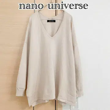 나노 유니버스 nano universe 긴팔 니트 스웨터 베이지