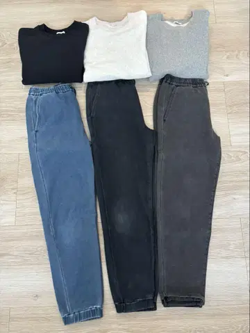GU 남성용 묶음 판매 겨울 상품 S 사이즈 헤비웨이트