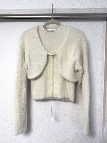 moussy 모헤어라이크 탱크탑&가디건