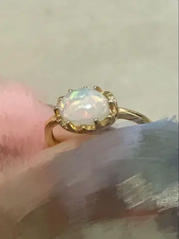 에티오피아 오팔 카보숑 반지 프리 사이즈