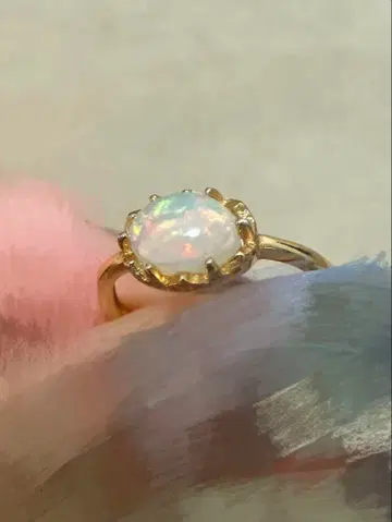 에티오피아 오팔 카보숑 반지 프리 사이즈