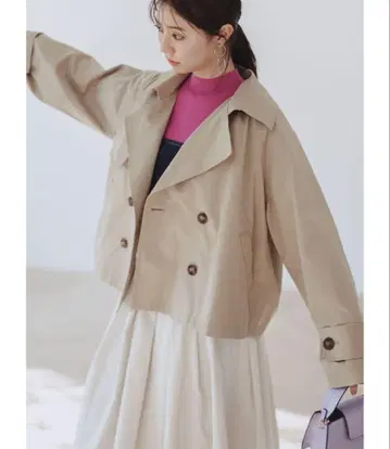 N.Natural beauty basic 트렌치코트 베이지 M 사이즈