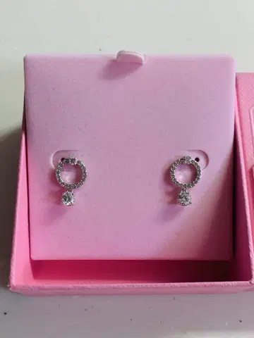스와로브스키 Swarovski Constella 후프 귀걸이 라운드 컷