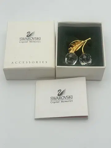 스와로브스키 swarovski 크리스탈 메모리즈 체리 브로치