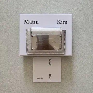 Matin Kim 실버 정품 카드 케이스 지갑