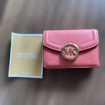 [ 새상품 ] MICHAEL KORS 핑크 3단 폴더형 지갑