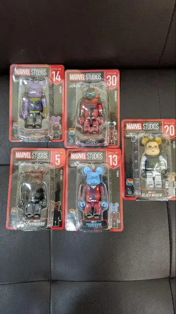 MARVEL STUDIOS 어벤져스 피규어 5체 세트