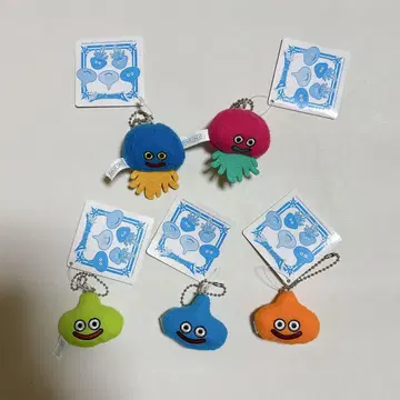 드래곤 퀘스트 슬라임 키링 5개 세트