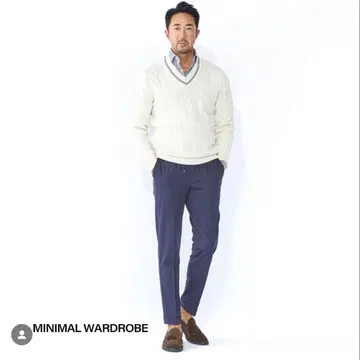 [새상품] BERWICH H DUE 저지 팬츠 호시바 별주 네이비 48