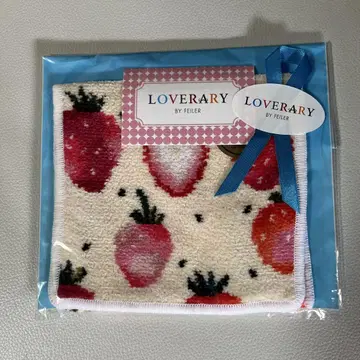LOVERARY BY FEILER 스트로베리 도트 손수건 파우치 새상품