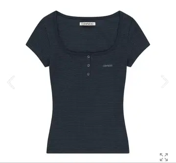 coyseio PRONG SNAP MINI LOGO TEE NAVY