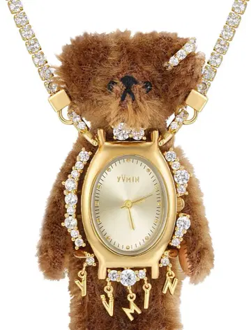 yvmin 8월 새상품 시계 곰 목걸이