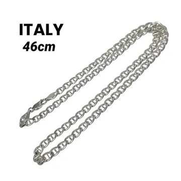 ITALY 이탈리아 닻 체인 목걸이 실버 925 남녀 공용