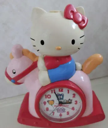 레어템 헬로키티 Hello Kitiy 목마 알람 시계 말하는