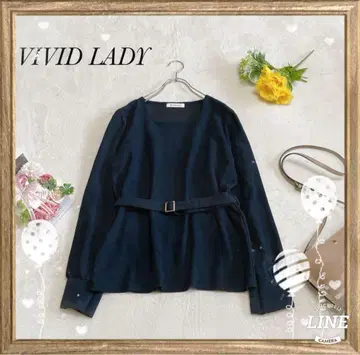 [ VIVID LADY ] 비비드 레이디 스퀘어넥 상의 허리 벨트