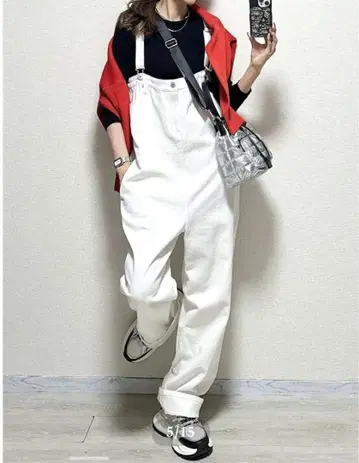 [선착순!] 화이트 데님 살로펫