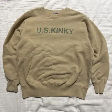 [ 새상품급 ] KINKY 베이지 크루넥 트레이닝복 L