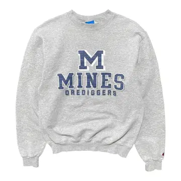 USA 구제 챔피온 콜로라도 광산대학 칼리지 프린트 맨투맨