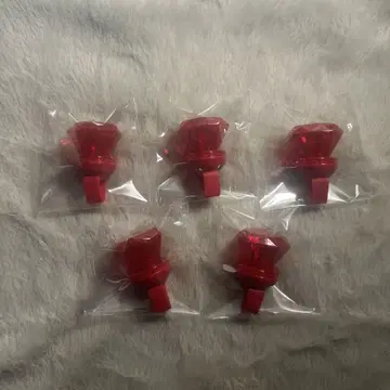 메테오라 로제 군 반지 라이트 빨간색 5개