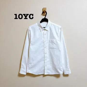 10YC 버튼 다운 셔츠 화이트 일본제 XXS