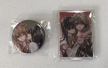 citrus 최애 스탠드 포함 캔뱃지 아크릴 스탠드 2개