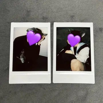 꿈 먹는 NEON 사쿠 케모미미 란 폴라로이드 2장 세트