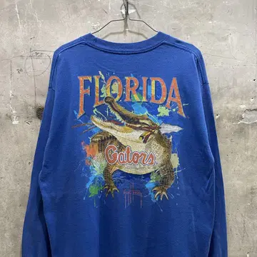 가이하비 FLORIDA GATORS 악어 애니멀 프린트 긴팔 티셔츠