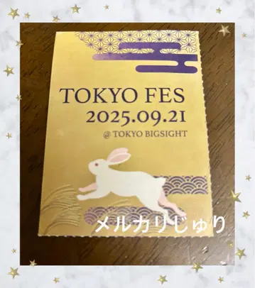 9/21 빨간색 부스 TOKYO FES.2025 서클 티켓 서치 티켓