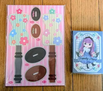 Blythe 아크릴 토르소 마네킹 세트 메모장 포함