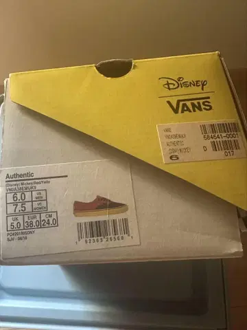VANS x Disney 반스 디즈니 콜라보 스니커즈 24cm