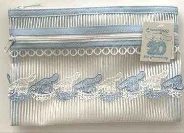 치카자와 레이스 시나모롤 더블 지퍼 파우치 산리오