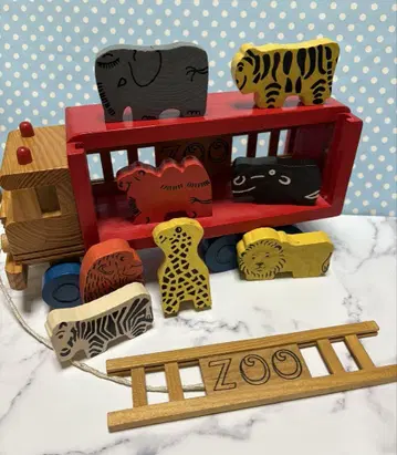 나무 완구 동물 트럭 WOOD TOY ZOO TRUCK
