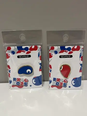 오사카 간사이 만박 미야쿠미야쿠 코야쿠 핀 배지 핀즈 만박 빨간색 파랑