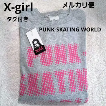 Xgirl PUNK-SKATING WORLD 셔츠 택 포함 긴팔