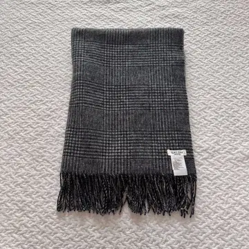 SALON adam et rope 체크 무늬 스톨 그레이