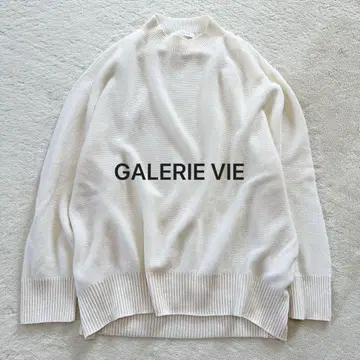 GALERIE VIE 캐시미어 65% 코튼 니트 에어리