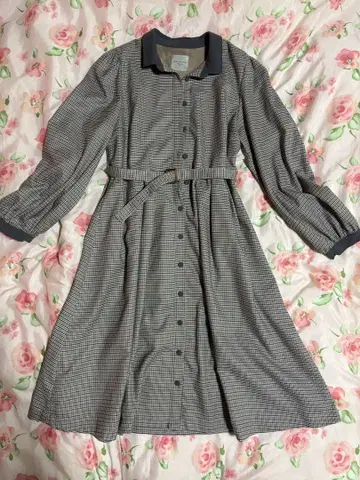 [ 새상품급 ] Maison de FLEUR 체크 무늬 원피스