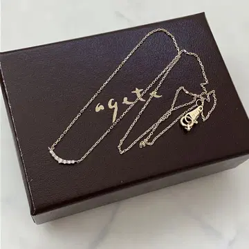 agate K10 골드 목걸이 아가트