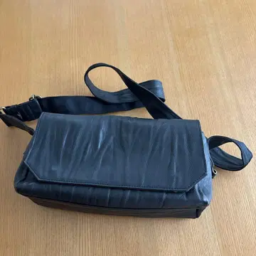 씨호스 가죽 숄더백 와플리쉬 와플