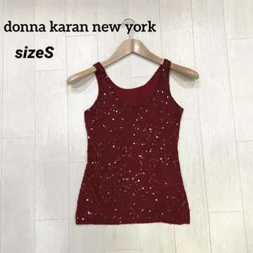 donna karan new york 실크 x 울 슬리브리스 니트