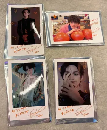 HOKUTO 폴라로이드풍 카드 4장 세트