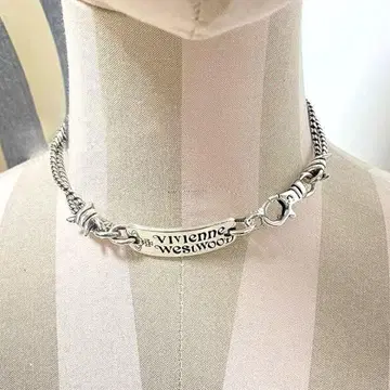실버 체인 목걸이 초커 비비안