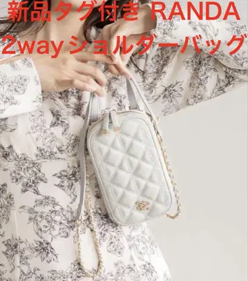 택 포함 새상품 RANDA 2WAY 퀼팅 멀티 숄더 스마트폰 숄더