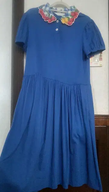 Jane Marple 후르츠 옷깃 원피스