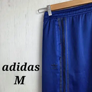 아디다스 오리지널 저지 팬츠 M 자수 로고 파란색 DANIELLE
